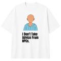 Men's White NPC Graphic Printed T-Shirt — 220 GSM