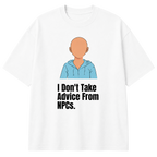 Men's White NPC Graphic Printed T-Shirt — 220 GSM