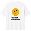Men's White AI Generated Graphic Printed T-Shirt — 220 GSM