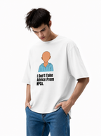 Men's White NPC Graphic Printed T-Shirt — 220 GSM